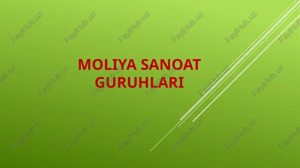 xalqaro moliyatizimi — PPTX