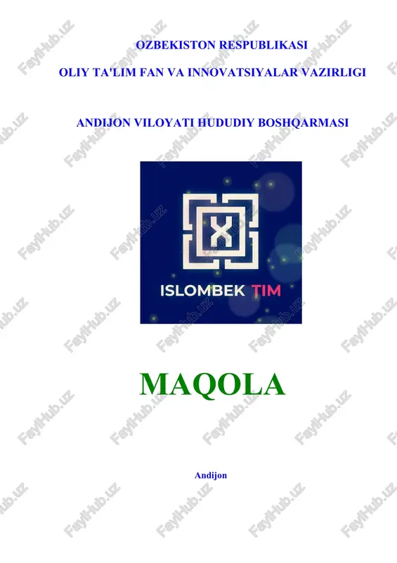 toʻlov tizimlaridagi risklarni boshqarishni takomillashtirish yoʻllari — DOC