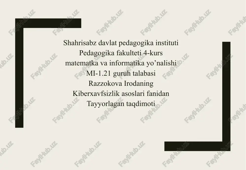 enigmashifrlashmashinasi:tarix,ishlashprinsipivabardoshliligi — PPTX