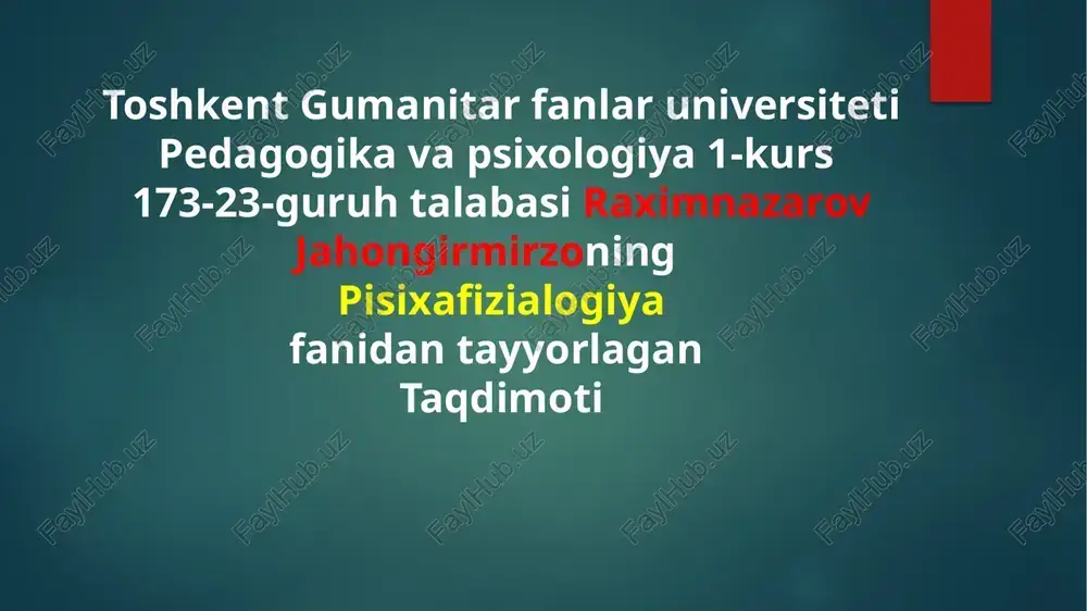 miyaning tomografik tadqiqot usuli — PPTX