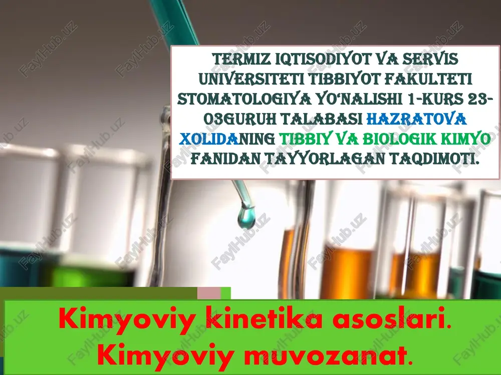 kimyoviy kinetika asoslari — PDF