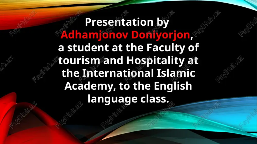 presentation by adhamjonov doniyorjon — PPTX
