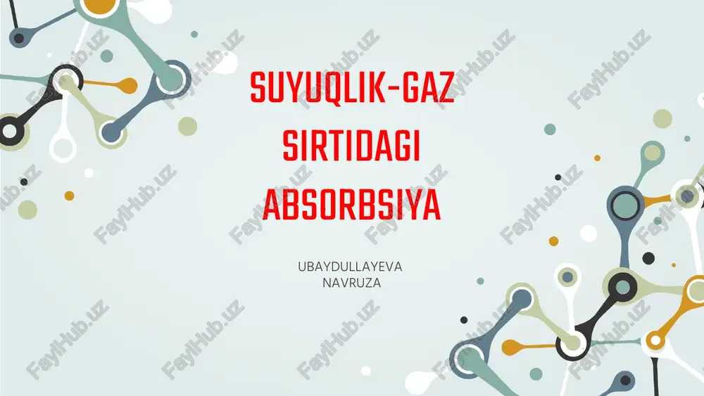 polyanining polemolekulyar adsorbsiya nazariyasi — PPTX