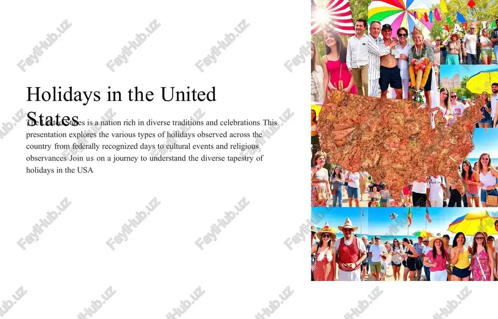 holidays in the united states — PPTX