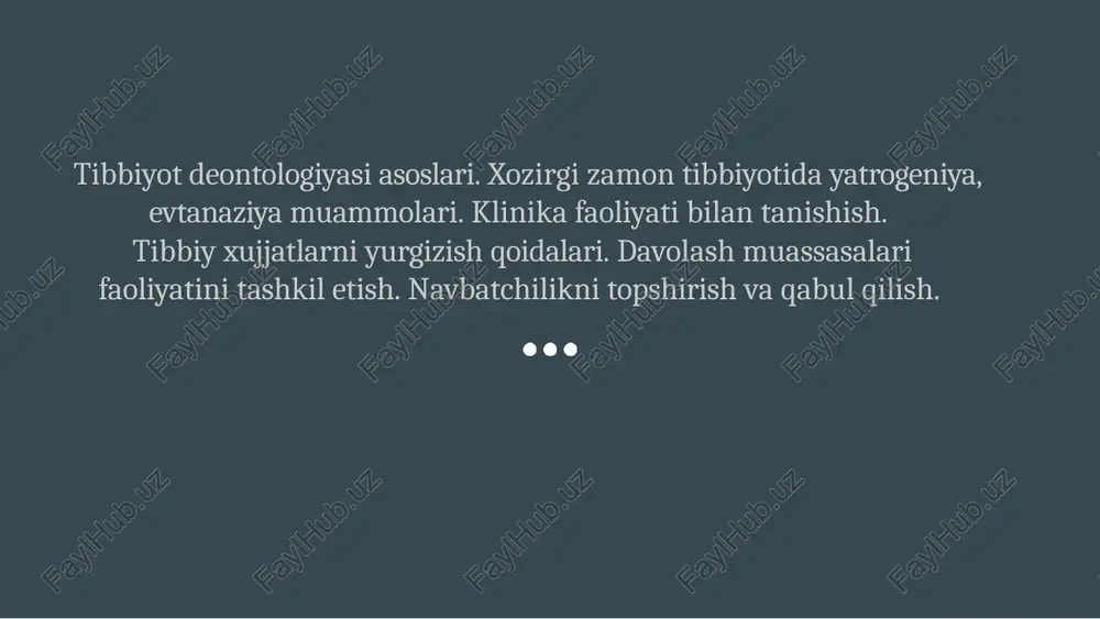tibbiyotdeontologiyasiasoslari — PPTX