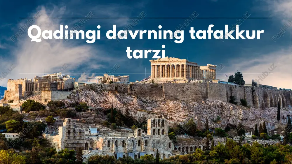 qadimgi davr falsafasi — PDF