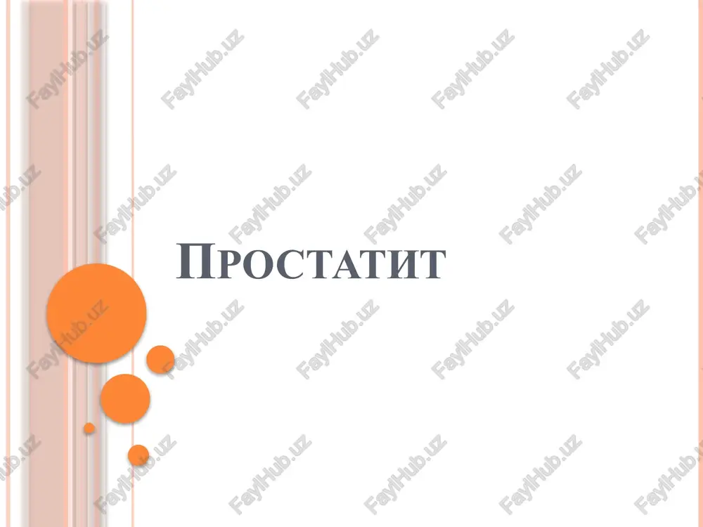 prostatit — PPTX