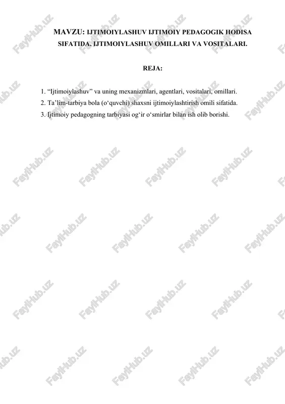 ijtimoiylashuv — DOCX