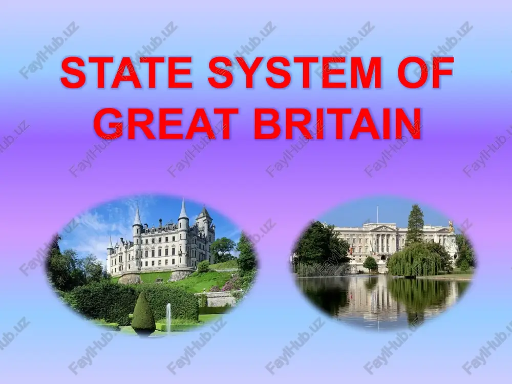 state system of great britain — PPTX