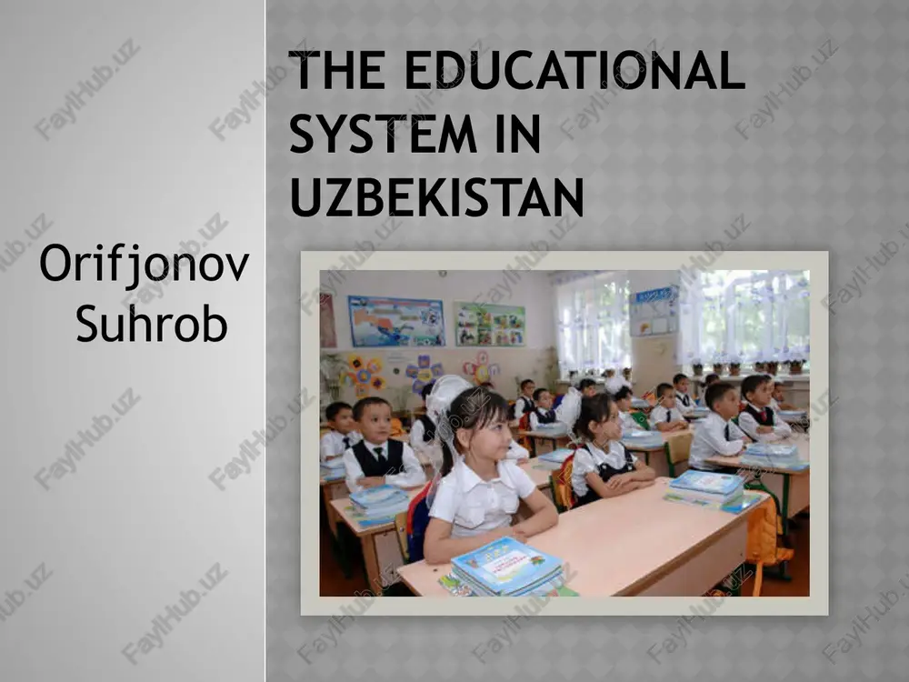 primary education in uzbekistan — PPTX