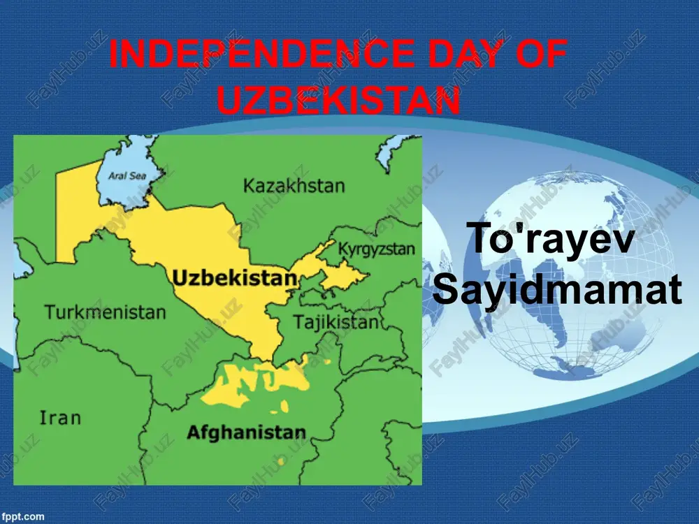 independent uzbekistan — PPTX