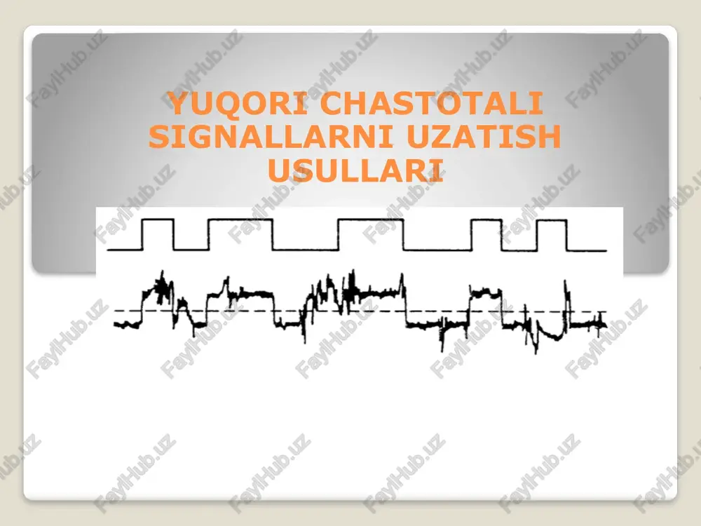 optik aloqa — PPTX