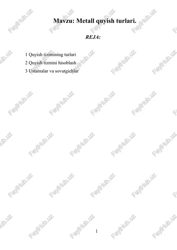 quyish tizimining turlari — DOCX