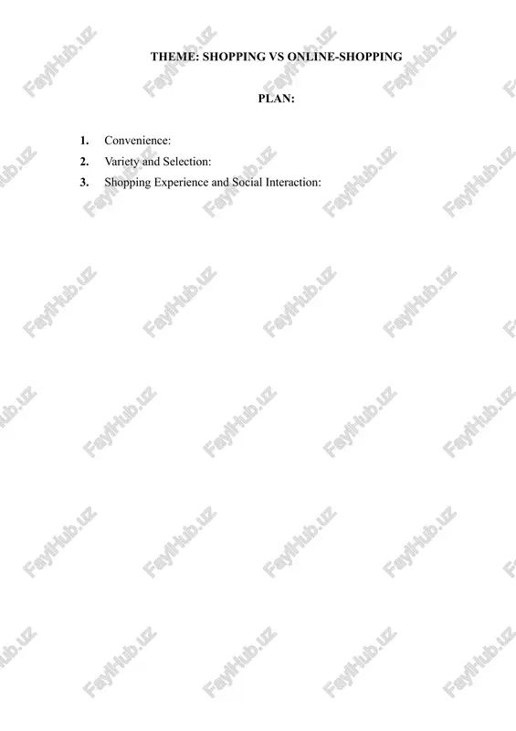 online-shopping experience — DOCX