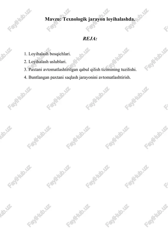 loyihalash texnologiyalari — DOC