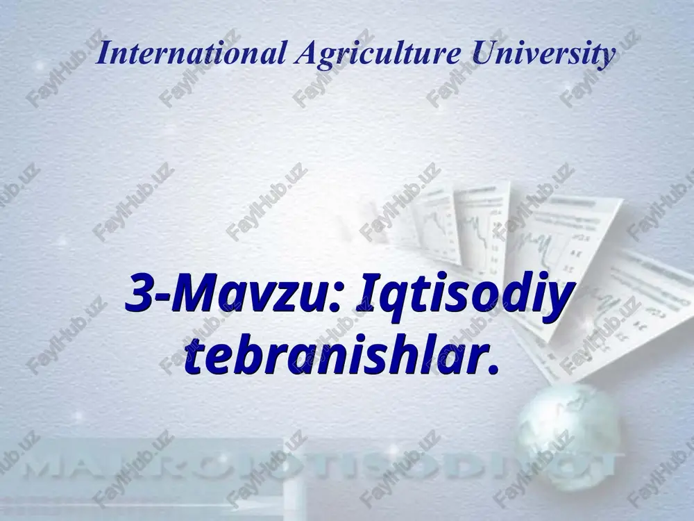 iqtisodiy o‘sish ikki usul bilan — PPT
