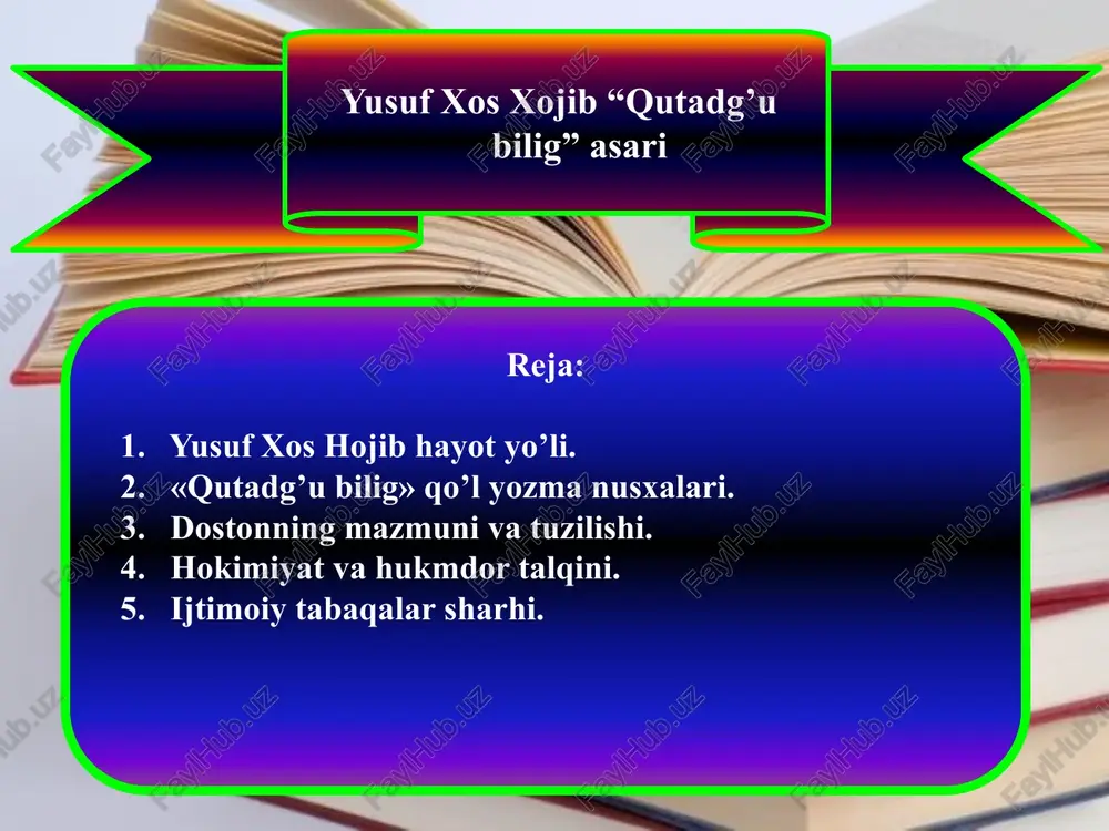 qutadg'ubilig — PPTX