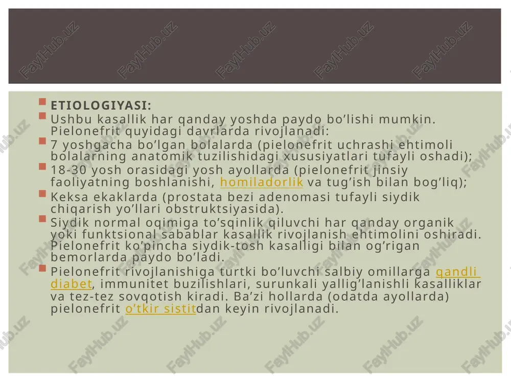 pielonefrit — PPTX