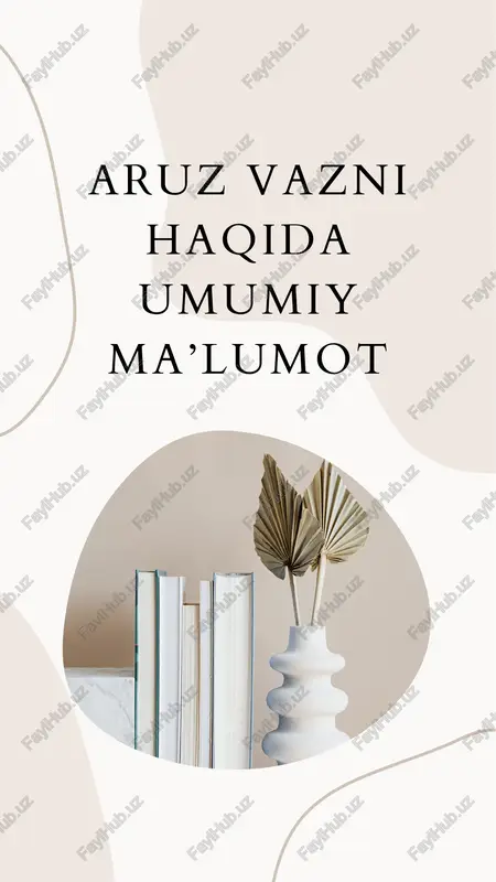 aruz vazni — PDF
