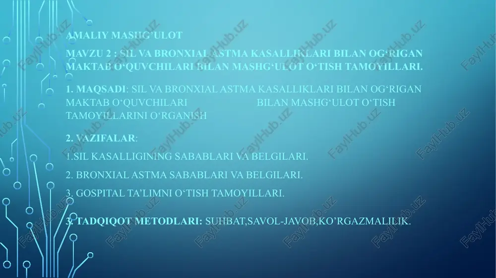 silvabronxialast makasalliklari — PPTX