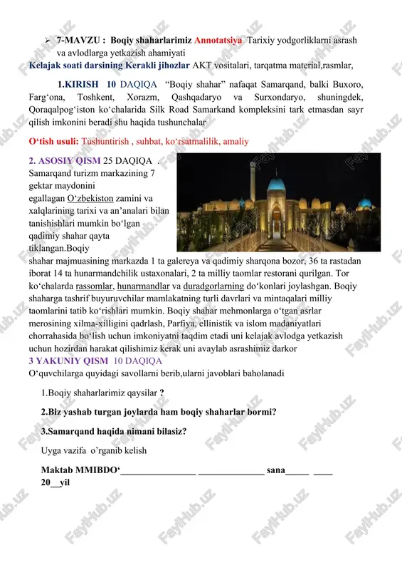 oʻzbek tili bayrami kuni — DOCX