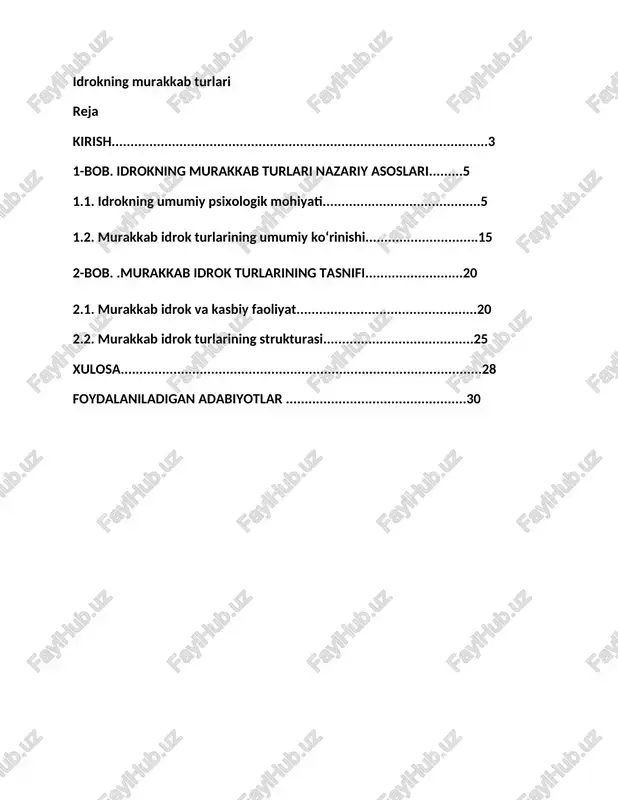 idrokning murakkab turlari — DOCX