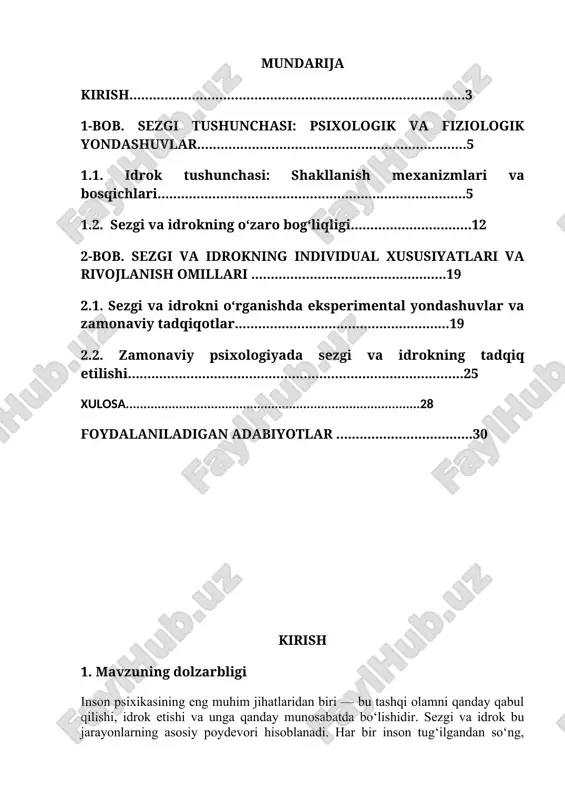 sezgi va idrok — DOCX