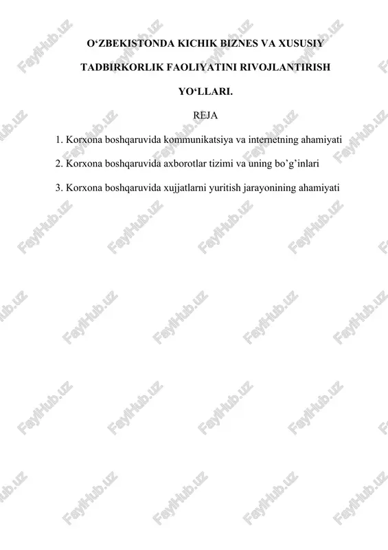 axborot texnologiyalari asri — DOC