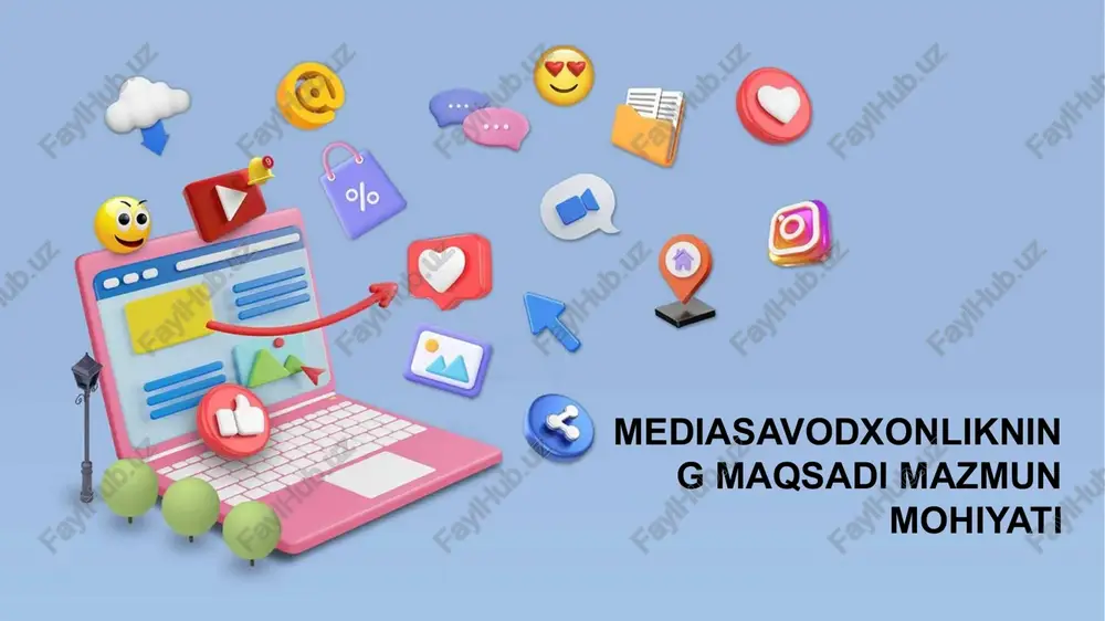 mediasavodxonlikning maqsadi mazmun mohiyati — PPTX