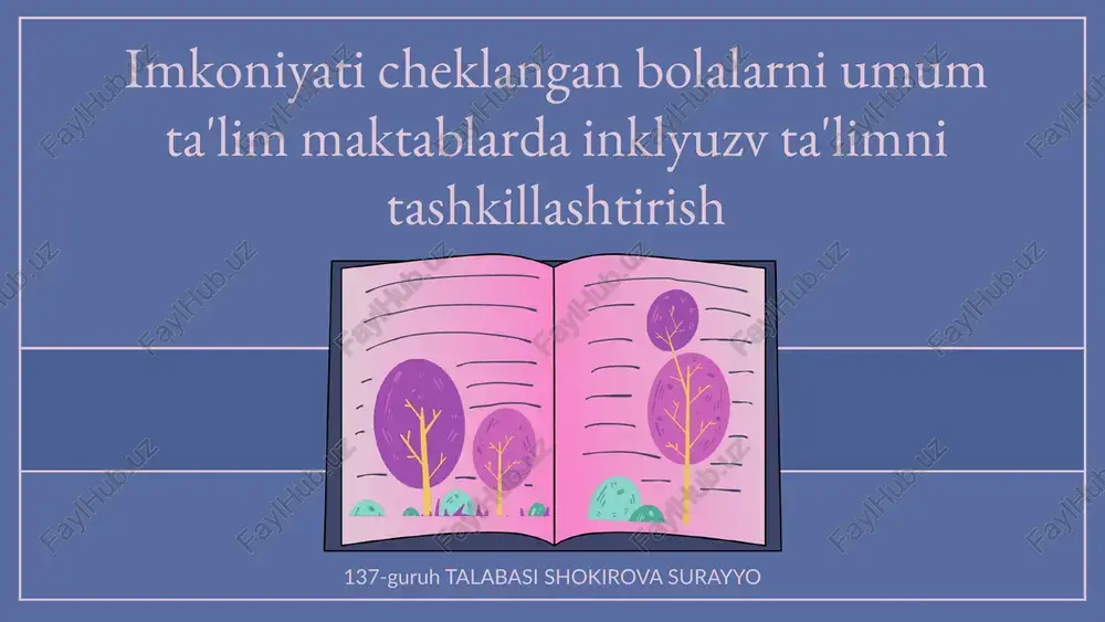 inklyuziv ta'lim konsepti — PPTX
