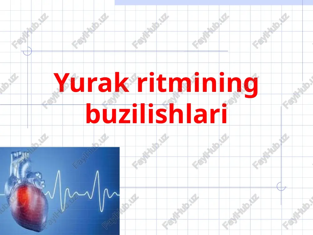 yurak ritmining buzilishlari — PPT