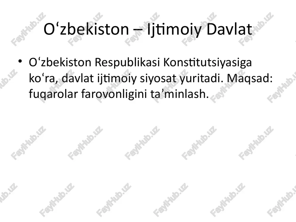 ijtimoiy davlat — PPTX