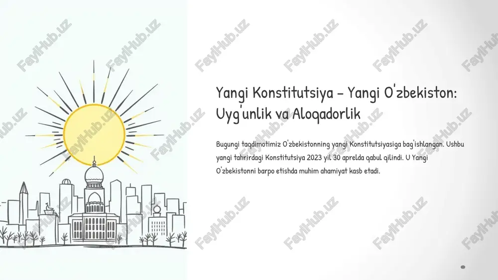 yangi konstitutsiya — PPTX