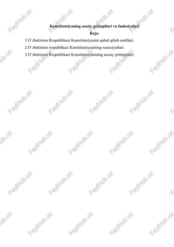o`zbekiston respublikasi konstitutsiyasi — DOC