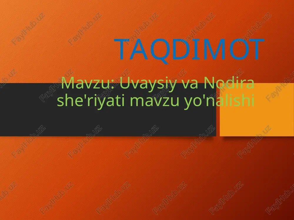 nodirabegim — PPTX