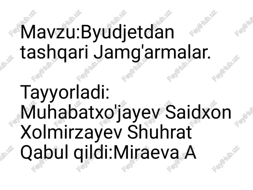 byudjetdan tashqari jamg'armalar — PDF