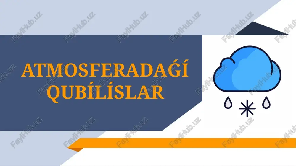 atmosferadaǵı qubılıslar_5e — PPTX