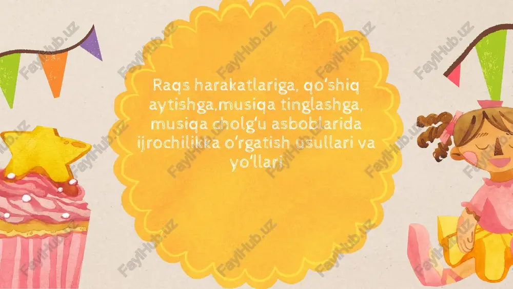 maktabgacha ta’limda musiqa o‘rganish — PPTX