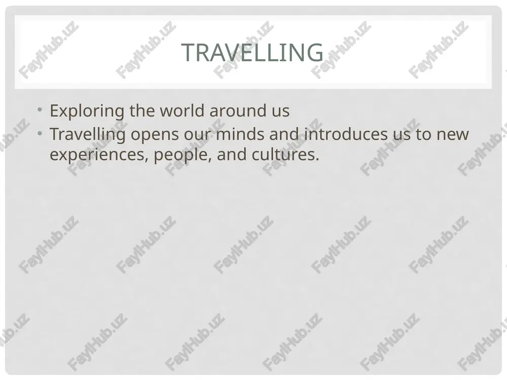 travelling — PPTX