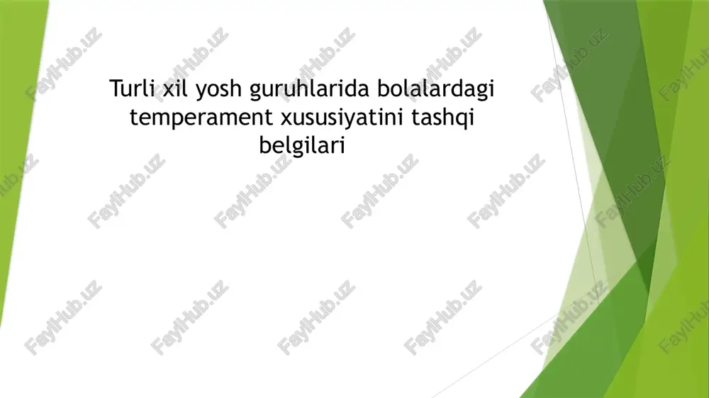 temperament va tarbiya — PPTX