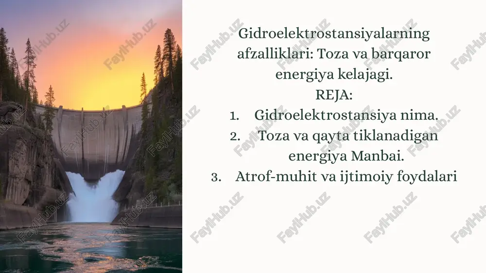 gidroelektrostansiya — PPTX