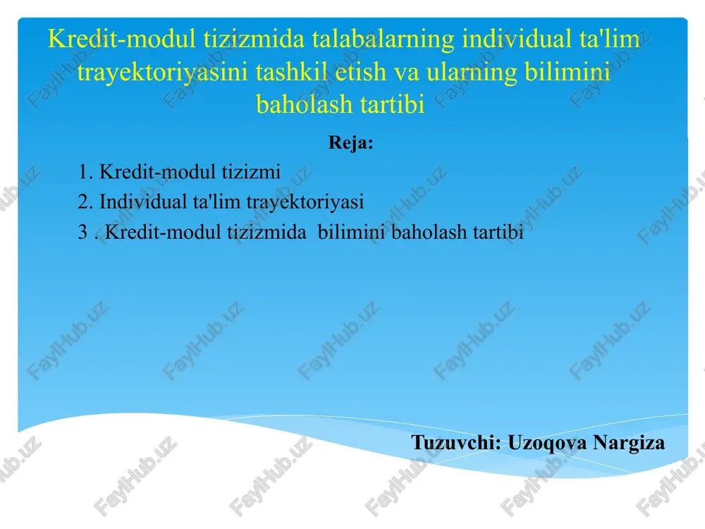 kredit-modultizizmi — PPTX