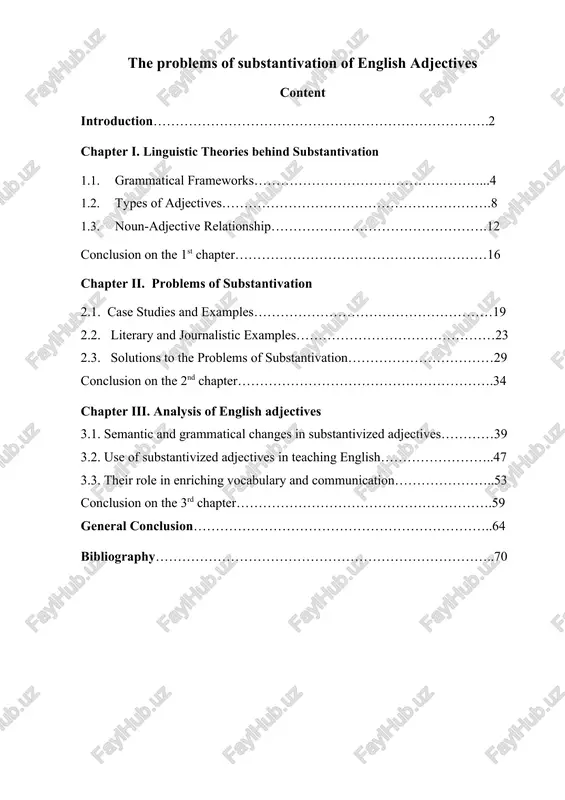 substantivation of english adjectives — DOCX