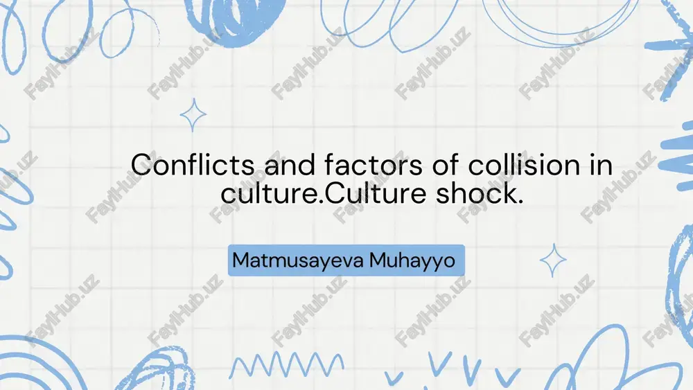 culture shock: conflicts and factors — PDF