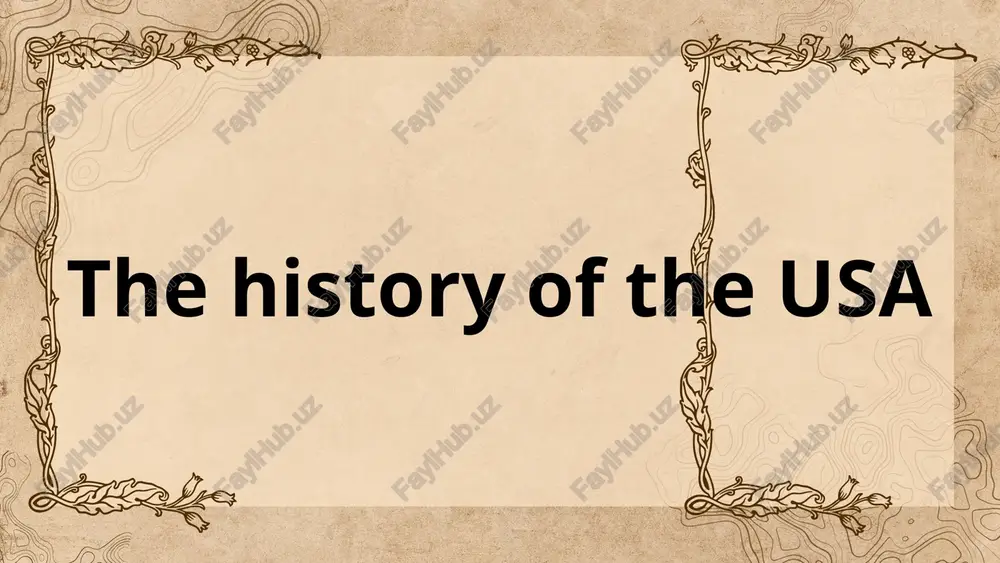 the history of the usa — PPTX