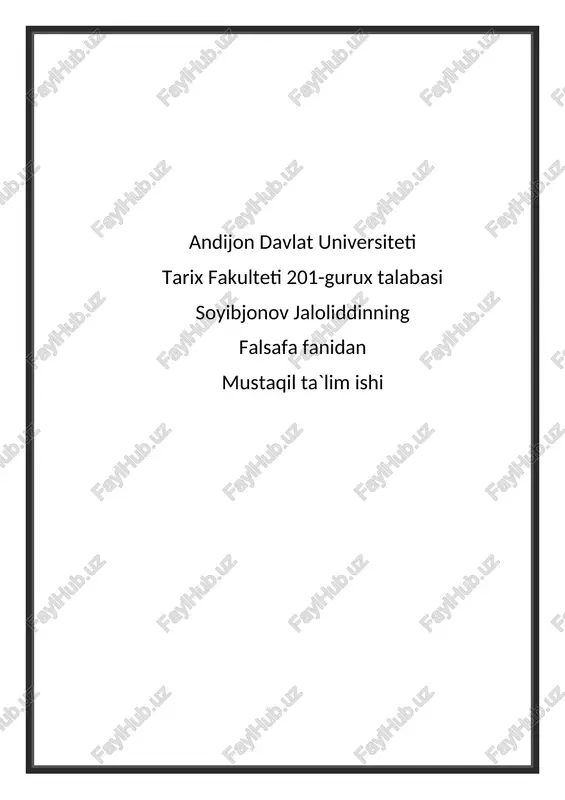 r.dekartning bilish xaqidagi talimoti — DOCX