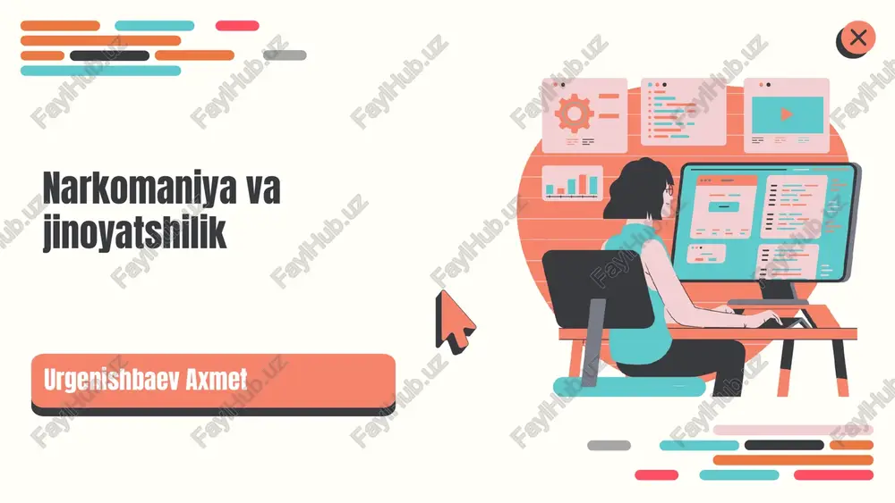 narkomaniya va jinoyatshilik — PPTX