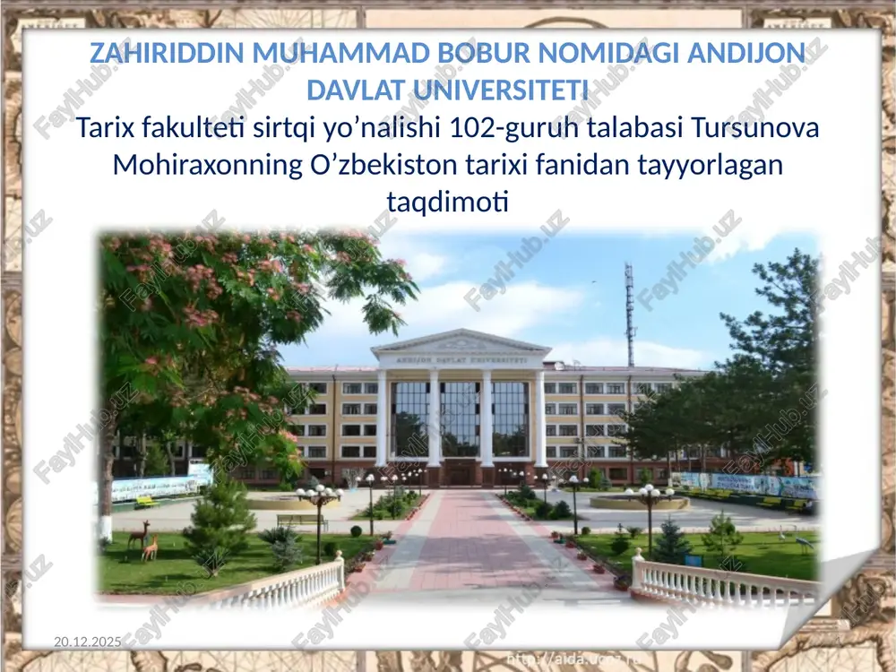 buxoro amirlik davlat tuzumi — PPTX