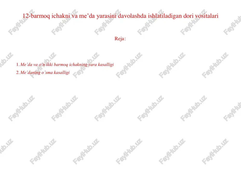 me'daning o’sma kasalligi — PDF