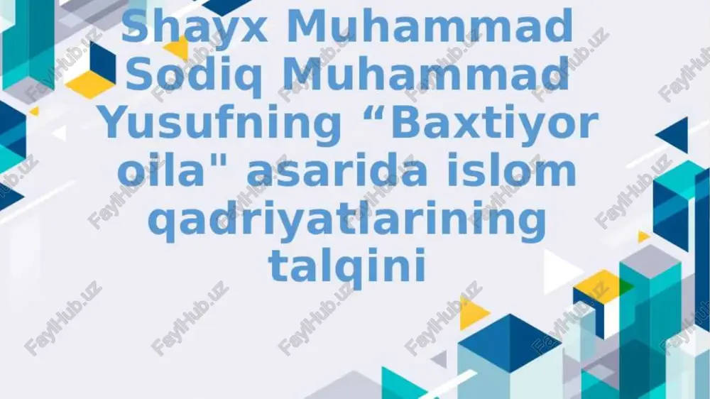 baxtiyor oila — PPTX